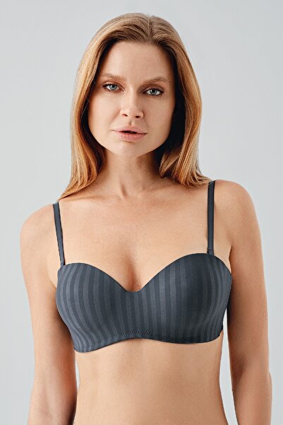 NEWBRA LINGERIE Çizgili Mikro Kumaş Lotus Cup Sütyen 337046