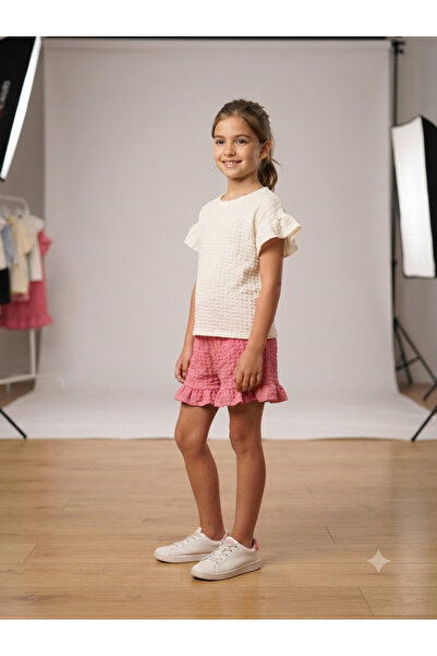 MonAlisa Kids Girl's Ruffle Detailed Shorts Set