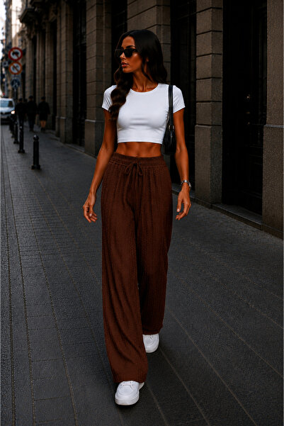get crazy collection Γυναικείο Παντελόνι Gofre Casual