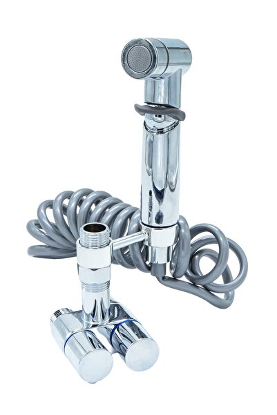 Faucet Pară duș igienă toaletă +racord bazin vas wc (dublă racordare) cromat