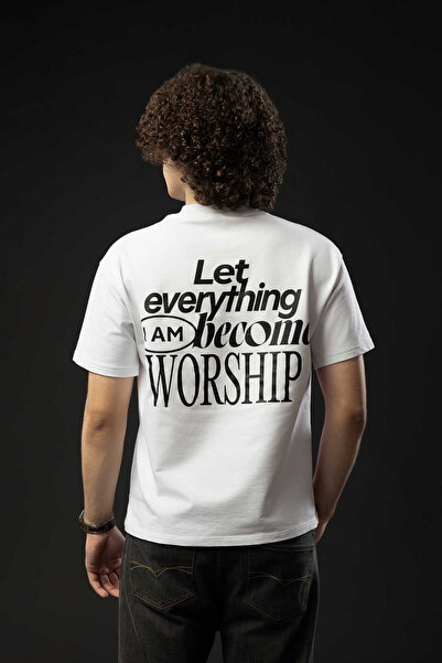 Power of God Lasă tot ceea ce sunt să devină adorare Tricou alb Bărbați
