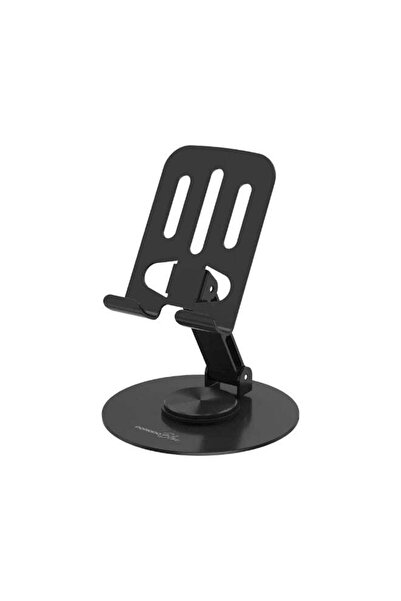 porodo Desktop Phone Holder with 360° Rotating Base, Foldable Adjustable Arm,...