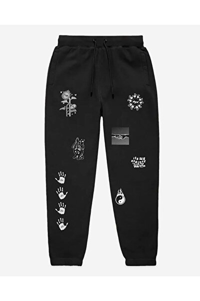 classy moda Sembol Front Printed Daily Use Trousers