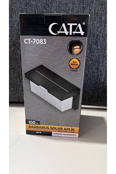 Cata CT-7083 Barbaros Solar Aplik 3200K (Günışığı) 40W