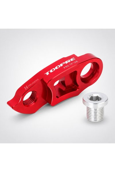 heugers TOOPRE PRO-TP106 Bisiklet Kadro Kulağı Uzatma Aparatı - Kırmızı