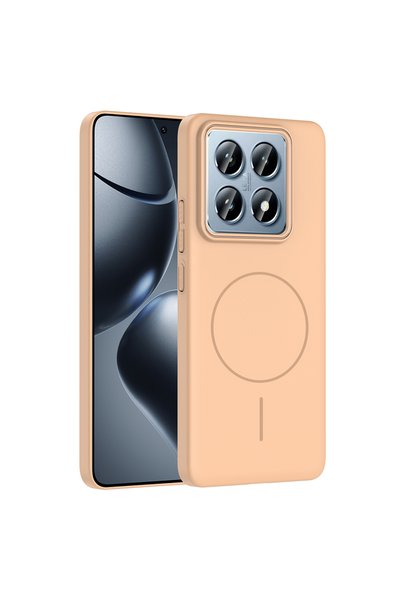 Pazarplus Xiaomi 14t Pro Case Slim Magsafe Camera Raised Soft Silicone