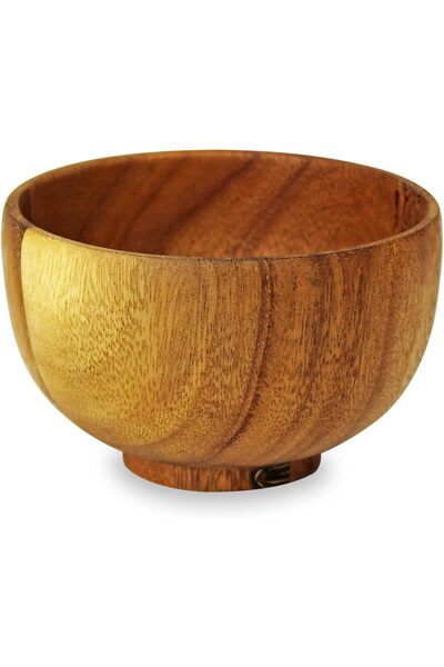 Blackstone Walnut Wood Serving Bowl 13 x 8 cm, Handmade Round Snack Bowl for ...