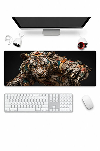 SonicTouch Keyboard Mousepad 32X70Cm Paper Tiger Seamless Smooth Liquid-Proof...