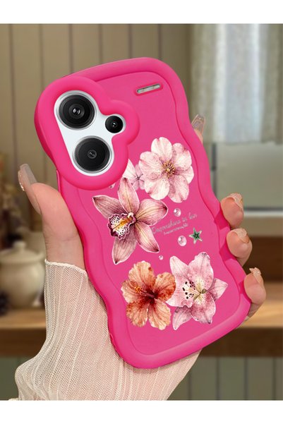 Hontinga Redmi Note 13 Pro Plus 5g Compatible Case Camera Protector Red Silic...
