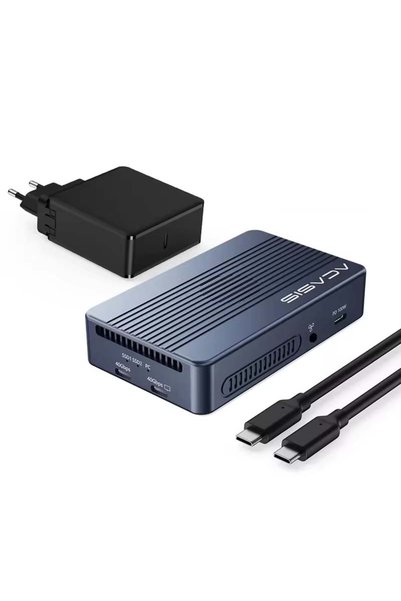 Choice1 علبة تخزين M.2 NVMe بسرعة 40 جيجابت في الثانية مع قابس أوروبي، متوافق...