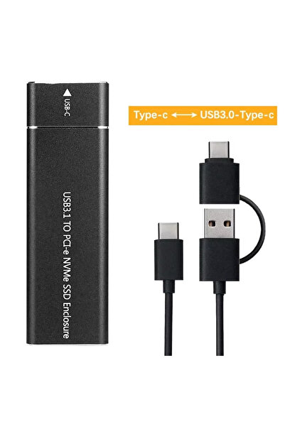 Choice3 SATA U-Black USB3.1 M.2 NVME SSD Enclosure Mobile Case Supports NVME ...