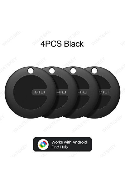 Choice9 أسود - 4 قطع (1-4 قطع) جهاز تتبع GPS من MiLi Mitag Go متوافق مع Googl...