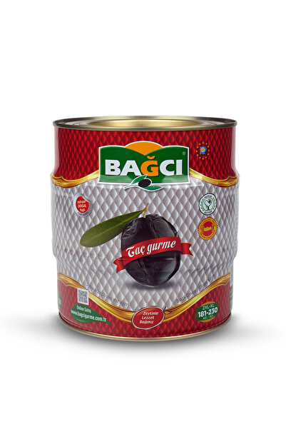 Bağcı Taç Gurme Siyah Zeytin 2 KG Teneke