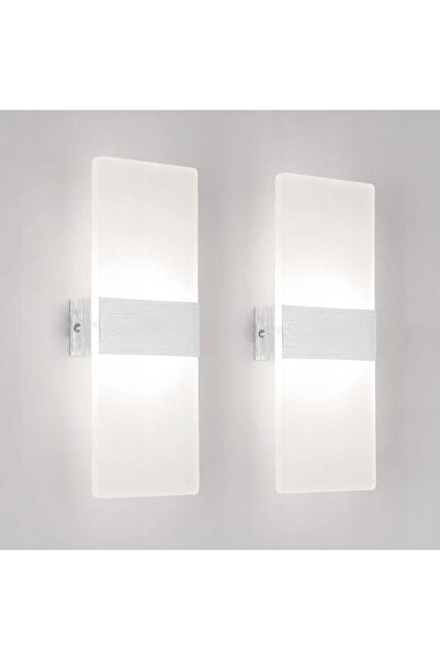 Klighten Aplică LED de perete de interior 12W, acrilică, 4500K, modernă, 2 bu...