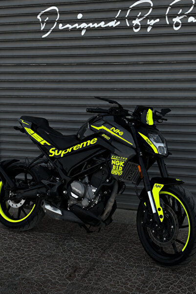 Banxtre مجموعة ملصقات ديكور كاملة فائقة الجودة (يمين ويسار) لـ CFMOTO NK250