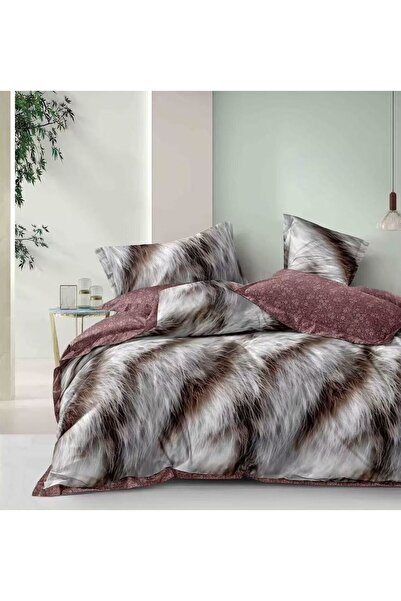 Pucioasa Fabrica Premium satin Cotton Duvet Cover Set - with Stretchy - 4 pie...