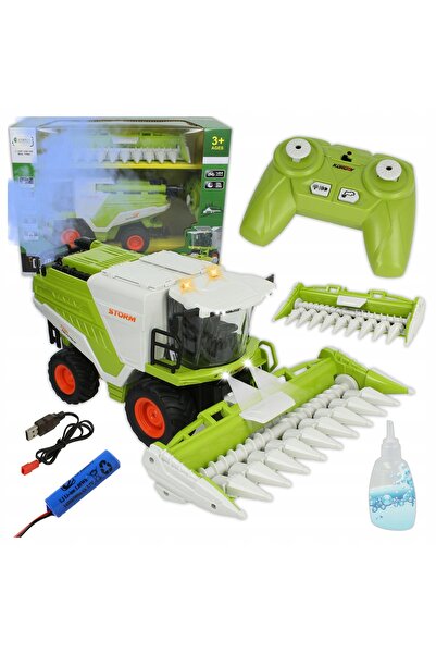 Stator Combină agricolă RC cu telecomandă 2 în 1: Fumigator + Lumini, Recipie...