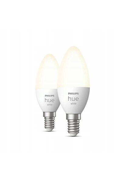 Philips Bec Inteligent Alb Tip Lumânare 2xE14