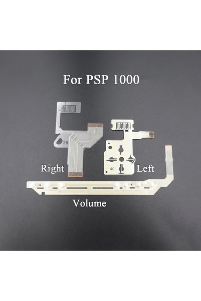 Choice4 طقم إصلاح كامل لأزرار PSP 1000 LRV - وسادات مطاطية موصلة + أزرار الصو...