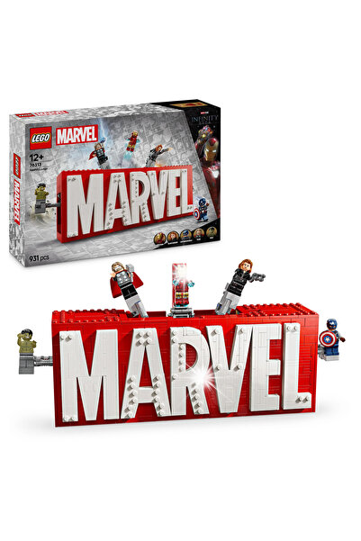 LegoPazar Lego Super Heroes 76313 Logo Marvel cu Minifigurine