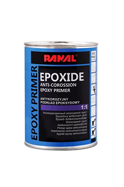 Ranal Primer epoxidic anticoroziv gri + Întăritor 2x0,4L Pistol