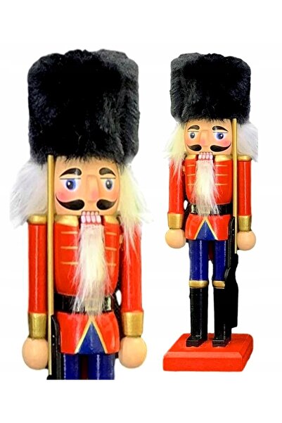 woodyplex Figurină Soldat Spărgător de Nuci din Lemn, Ornament Decorativ Stroik