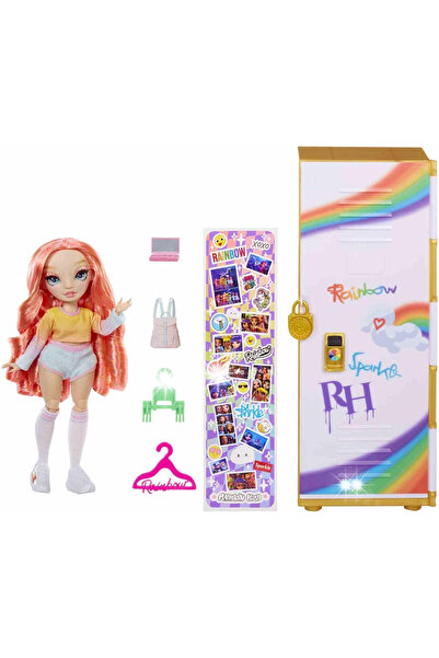 mgatelier Rainbow High LALKA + SZAFA SZKOLNA Set de joacă cu dulap și păpușă ...