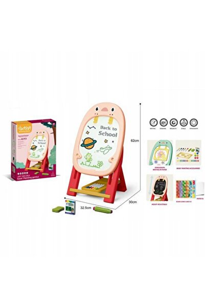 MalPlay Tablă magnetică educativă 2-în-1, tablă verticală + Accesorii, Jocuri...