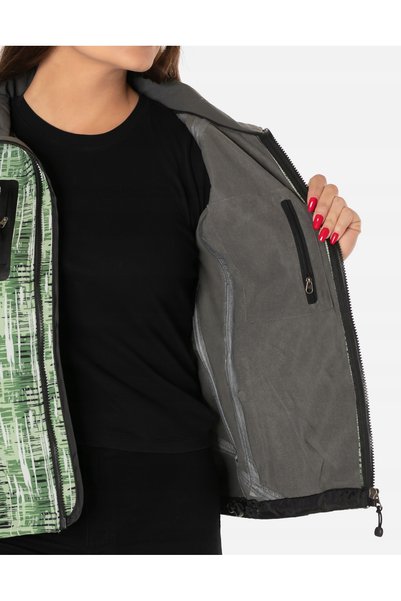 NO BRAND Jachetă sport de damă termică de demi-sezon softshell + fleece 2057-...