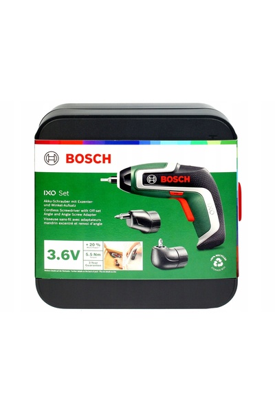 NO BRAND Ixo 7 Bosch Mașină de înșurubat + 10 Biți + Adaptor Unghiular