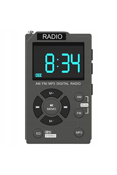 NO BRAND Radio portabil mini Md258 FM AM cu baterie încorporată, egalizator +...