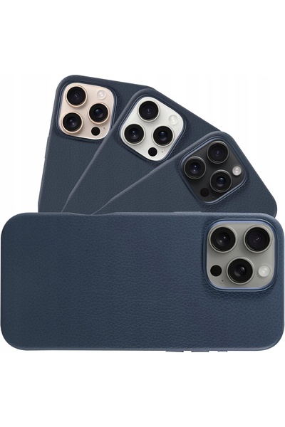 NO BRAND Husă Magsafe Lonli din piele naturală pentru iPhone 16 Pro, subțire,...