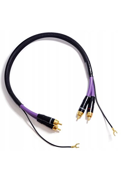 NO BRAND Melodika Mdph15 Cablu Purple Rain pentru Gramofon 2RCA Fono cu Împăm...