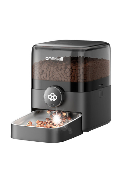oneisall Dozator automat de hrană 3L Wifi F1-M Negru