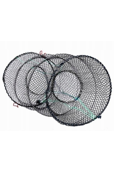 NO BRAND Plasă de pescuit pentru crab, rac, homar, pește, pliabilă, solidă, 4...