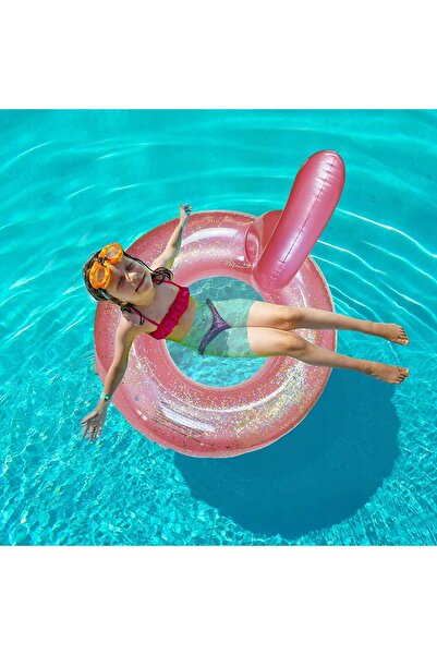 NO BRAND Colac de înot Flamingo Roz cu sclipici Piscină Plajă
