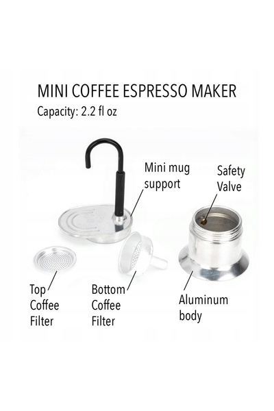 NO BRAND Kawiarka Mixer de cafea Espresso Moka 50ml