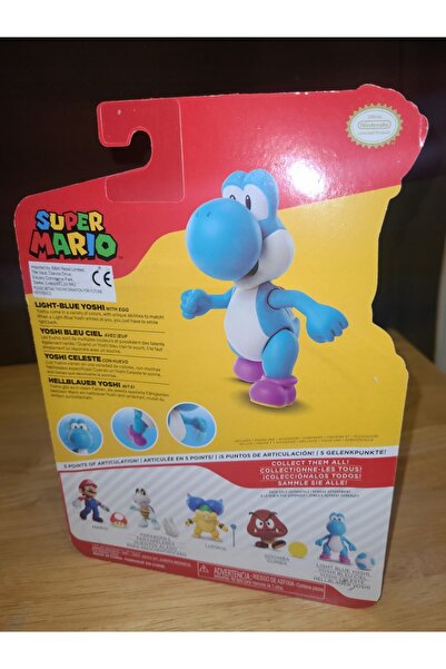 NO BRAND Super Mario Jakks Pacific Figurină Articulată Originală Yoshi Ou Alb...