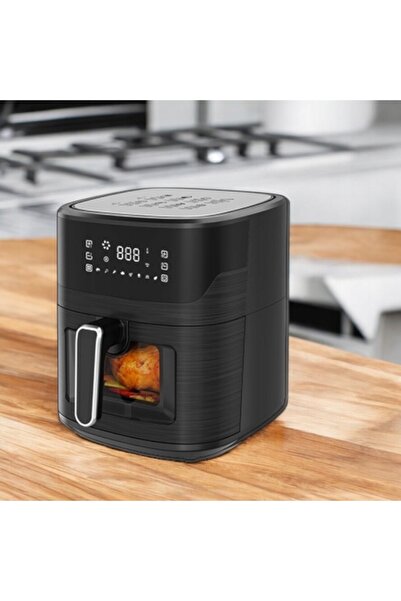 NO BRAND Extralink Sj-650B 1800 W 6.5 L Friteuză cu aer cald, negru