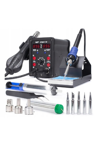 NO BRAND Stație de lipit cu aer cald, Kit pistol cu aer cald + Vârfuri 750W