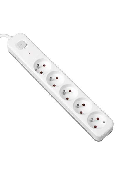 NO BRAND Prelungitor cu 5 prize, protecție la supratensiune, 3m Vayox
