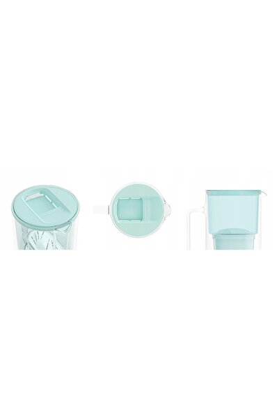 NO BRAND Wessper D2 Carafă de sticlă borosilicată de 3L, culoare mentă, cu fi...