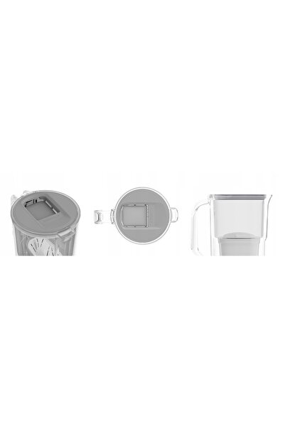 NO BRAND Wessper D1 Solid 2,8L Cană filtrantă gri + 10 filtre