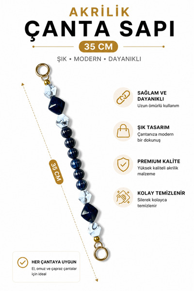 vollen yarn Akrilik Çanta Sapı 35 cm 1 Adet Klipsli Çanta Askısı El Yapımı Ça...