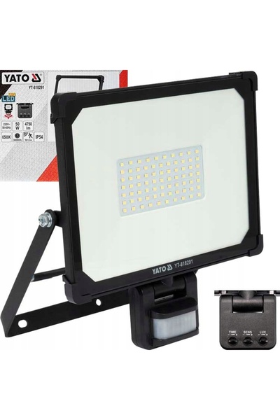 yato Proiector LED 50W IP54 cu senzor de mișcare