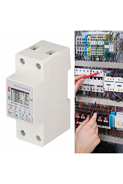 NO BRAND Disjunctor inteligent Wifi Tuya multifuncțional AC 85-300V 63A