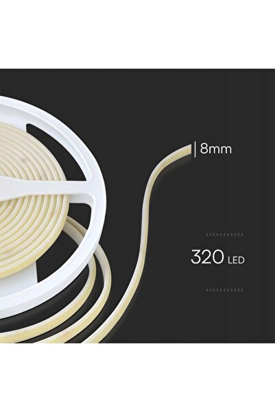 NO BRAND Bandă LED COB fără puncte 320 LED/m 24V IP67 10W/m 3000K