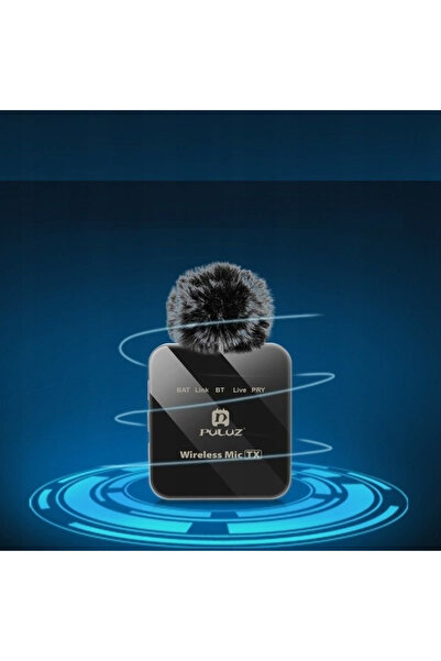 NO BRAND Microfon Lavalier Wireless Puluz pentru iPhone Lightning iOS Pu645B