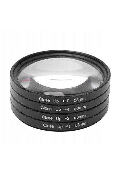 NO BRAND Filtru Macro pentru Obiectiv +1 +2 +4 +10 58mm pentru Nikon