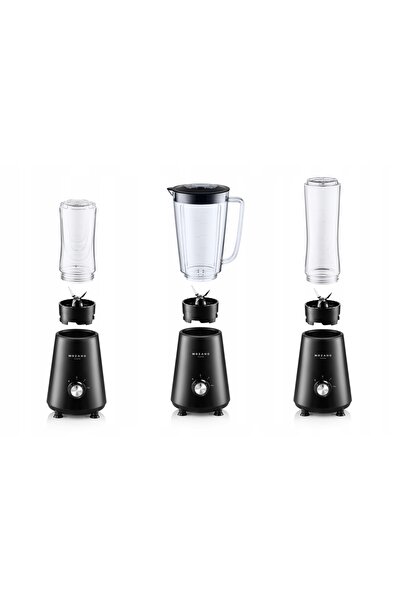NO BRAND Blender Smoothie cu lame 2 sticle + 2 elemente de răcire 3 în 1